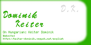 dominik keiter business card